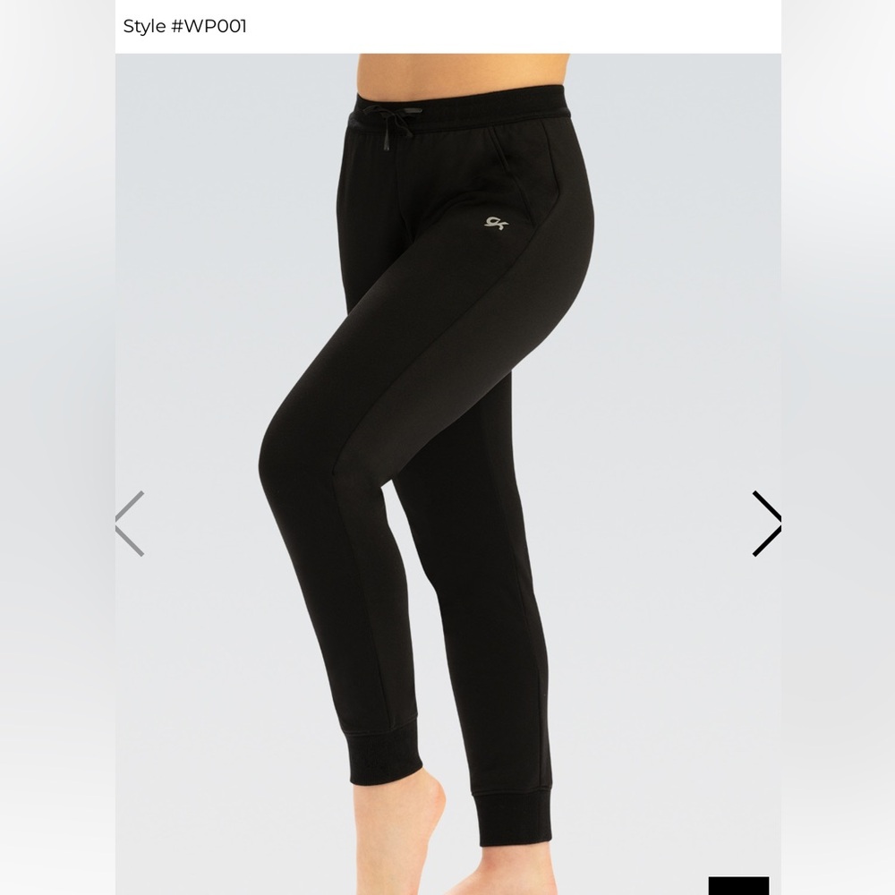 GK gymnastics drawstring warmup joggers